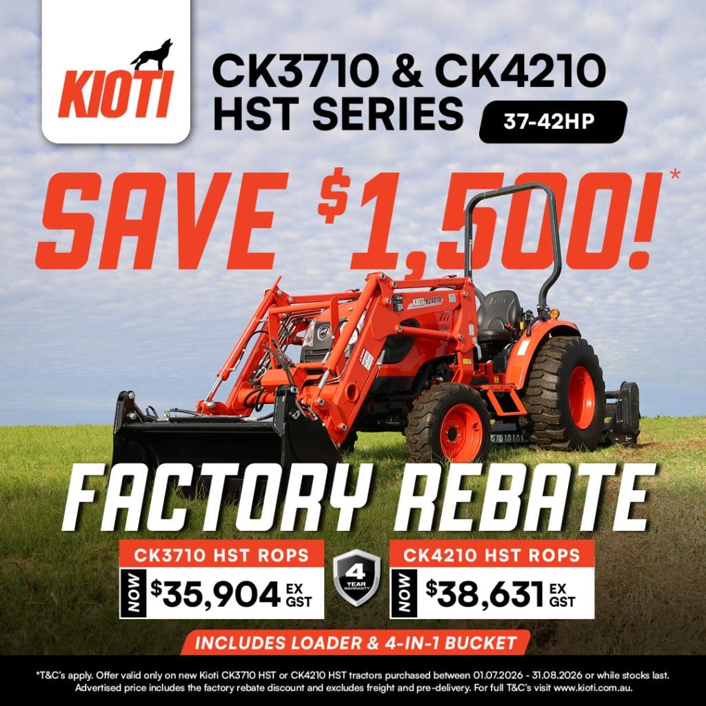 You are currently viewing SAVE $1,500 on selected Kioti CK HST Tractors!*