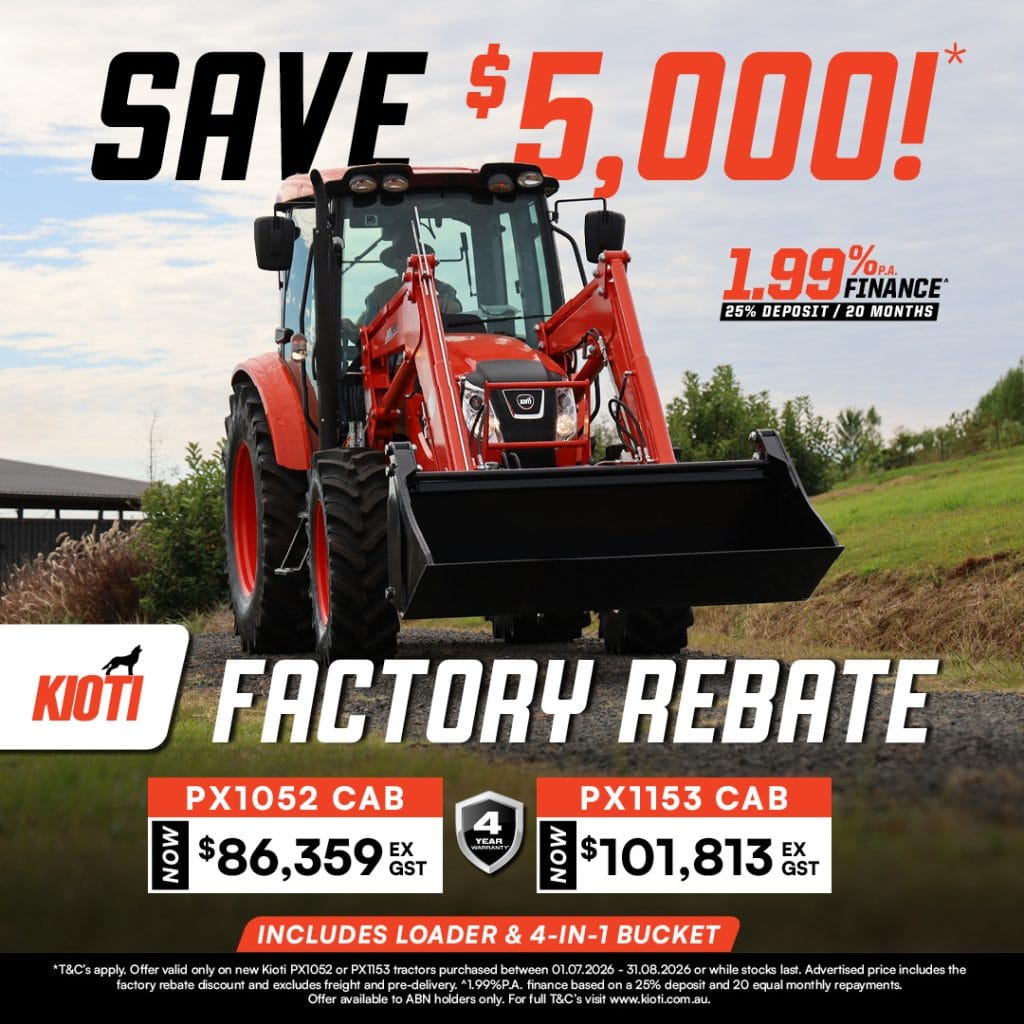 You are currently viewing SAVE $5,000 on selected Kioti PX Cab Tractors!*