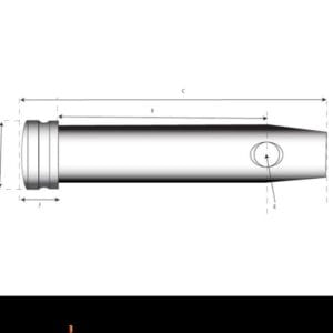 TOP LINK PIN CAT 45MM x 175MM