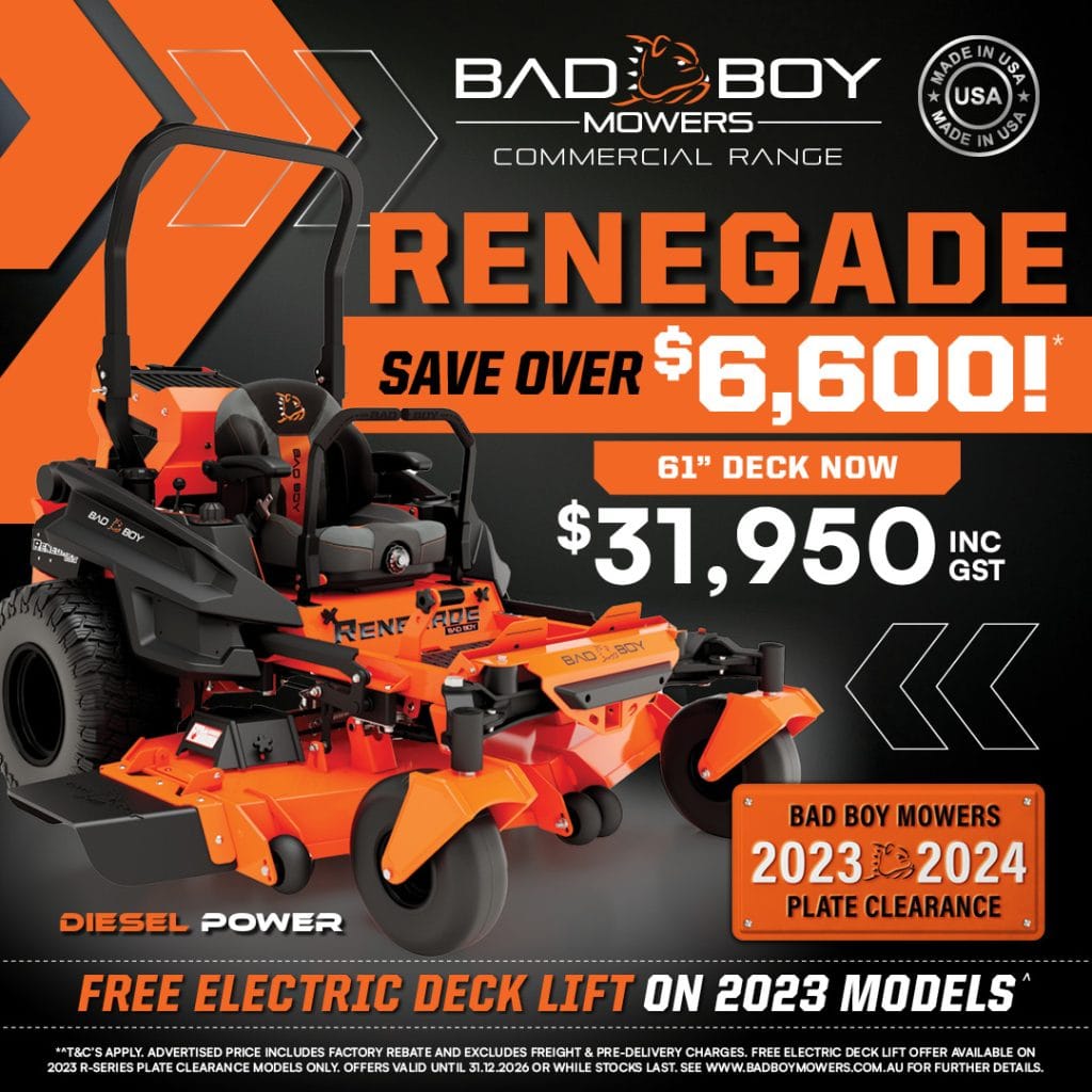 Bad Boy Renegade Plate Clearance Promotion