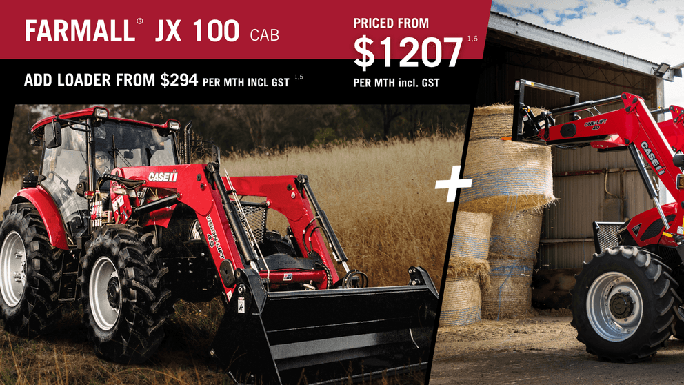 Case IH JX 75 Geared up finance program