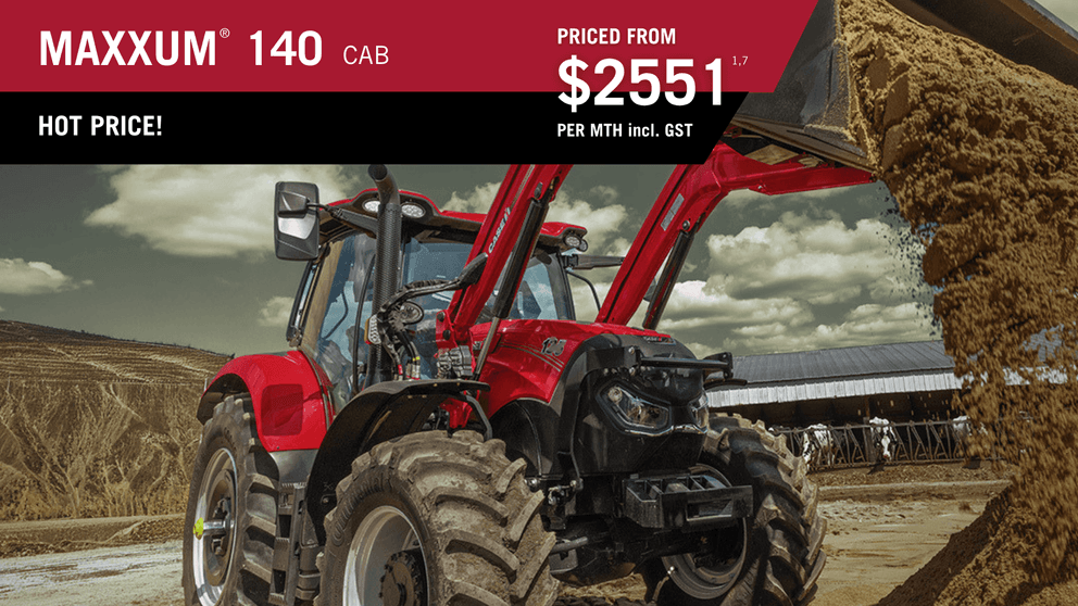 Case IH Maxxum 140 Geared Up finance promotion